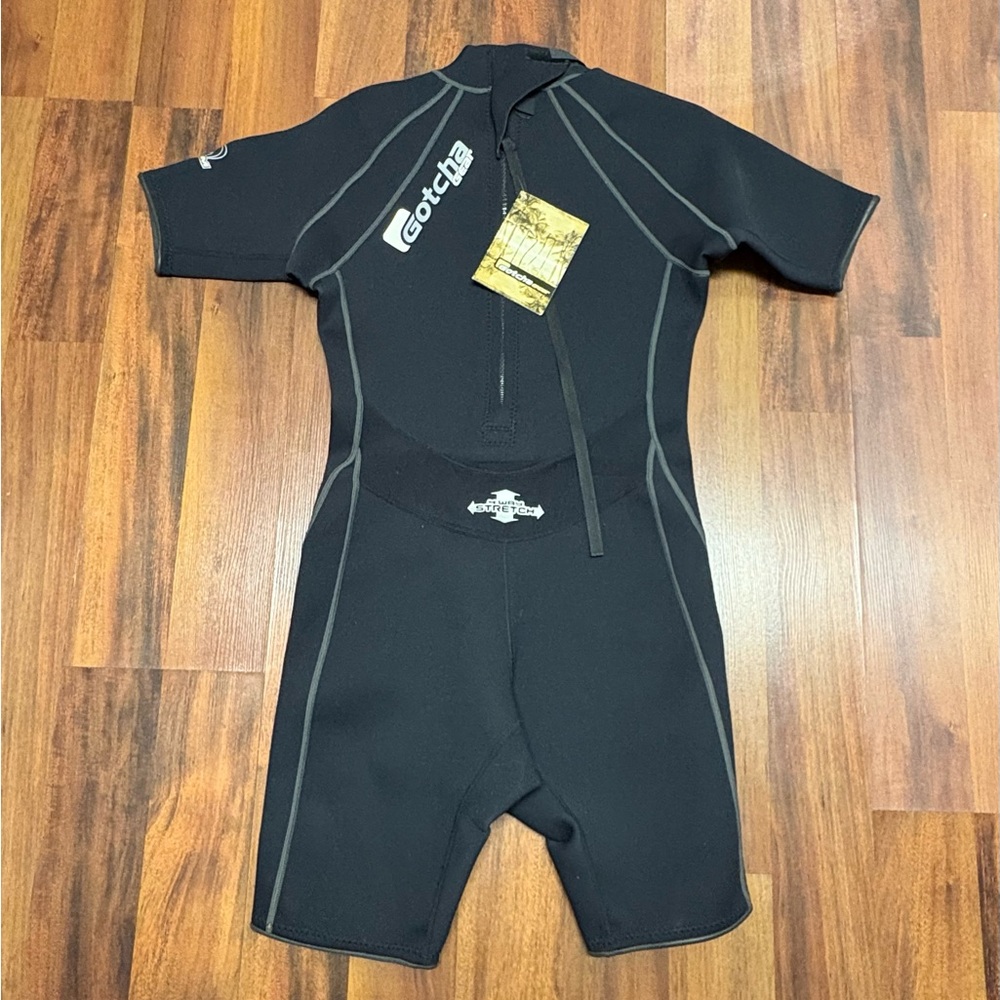 Kids Black Rashguard water suit